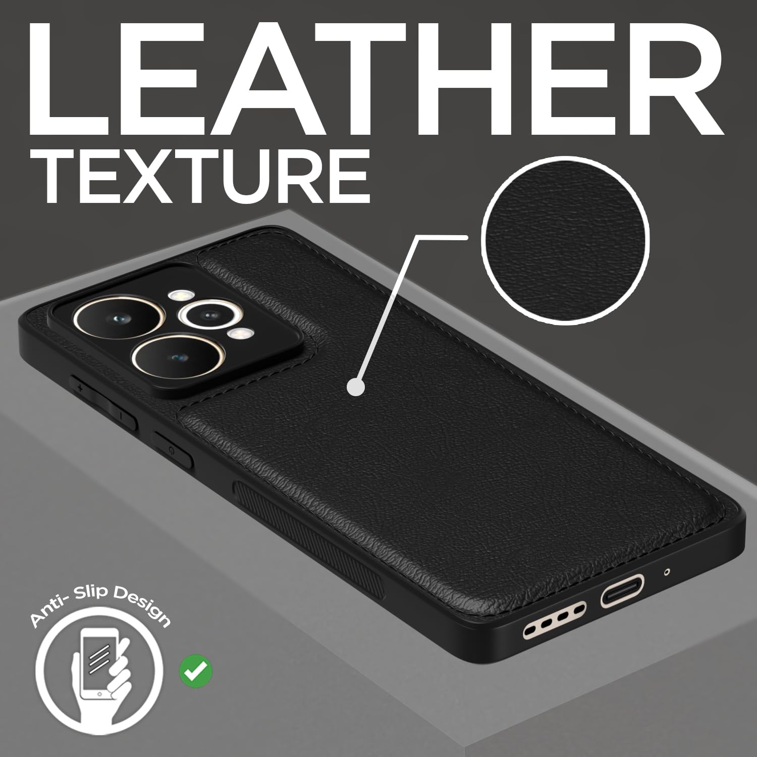 Realme 15 5G mobile cover in black by Pikkme – photo 2