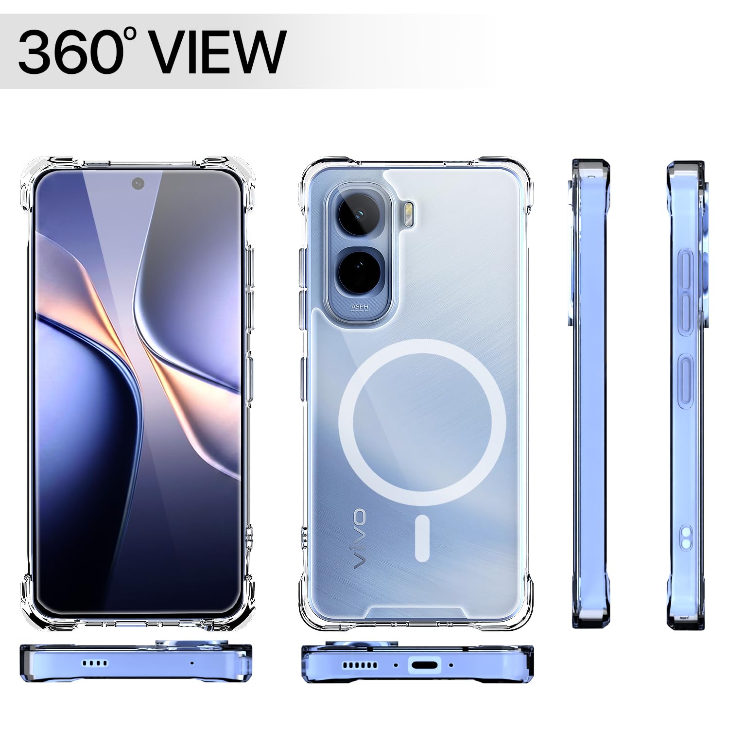 Pikkme transparent mag-safe phone cover for Vivo T5 Pro 5G – photo 7