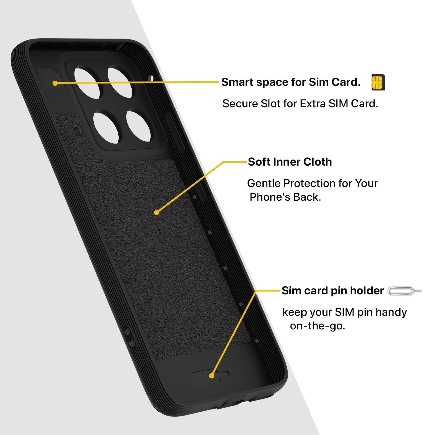 Pikkme Moto Edge 70 Fusion 5G Silicone black back cover – photo 6