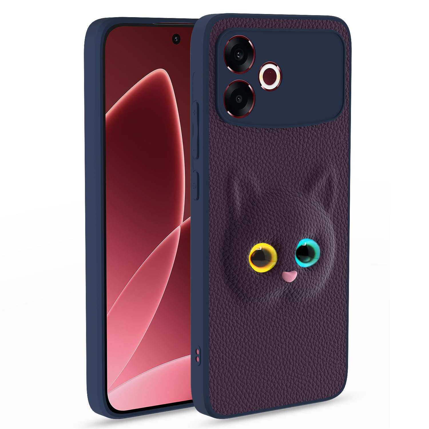 Oppo F33 Pro 5G Kitty back cover in purple by Pikkme