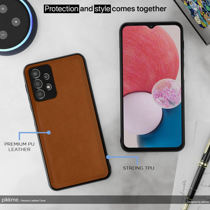 Pikkme camel Leather phone cover for Samsung A13 4G – photo 5
