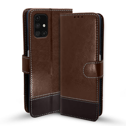 Pikkme brown & coffee flip case for Samsung M31s