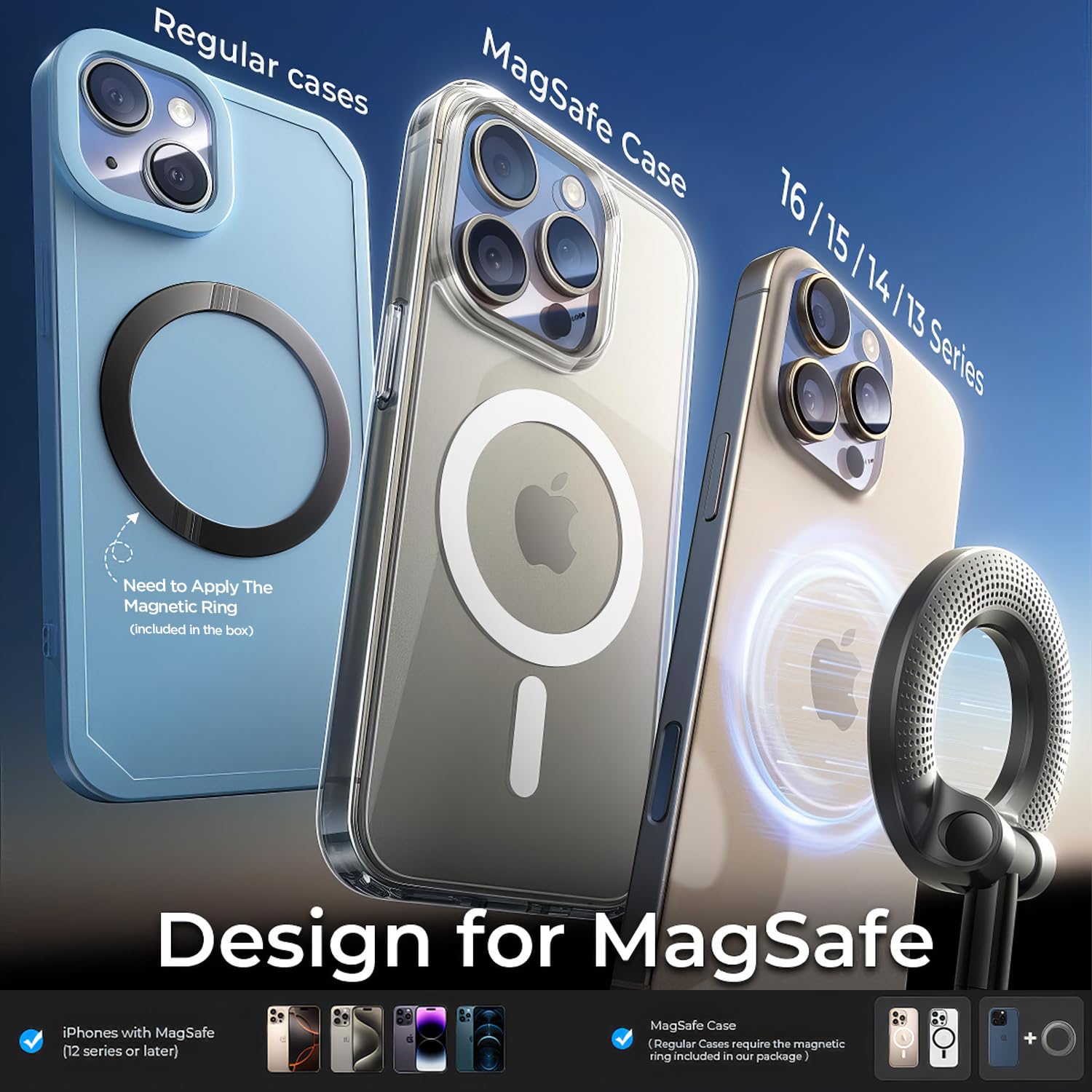 Pikkme 360° Vacuum Magnetic Phone Holder | Universal Car Mount with Suction Cup for Dashboard, Shower, Mirror & Gym