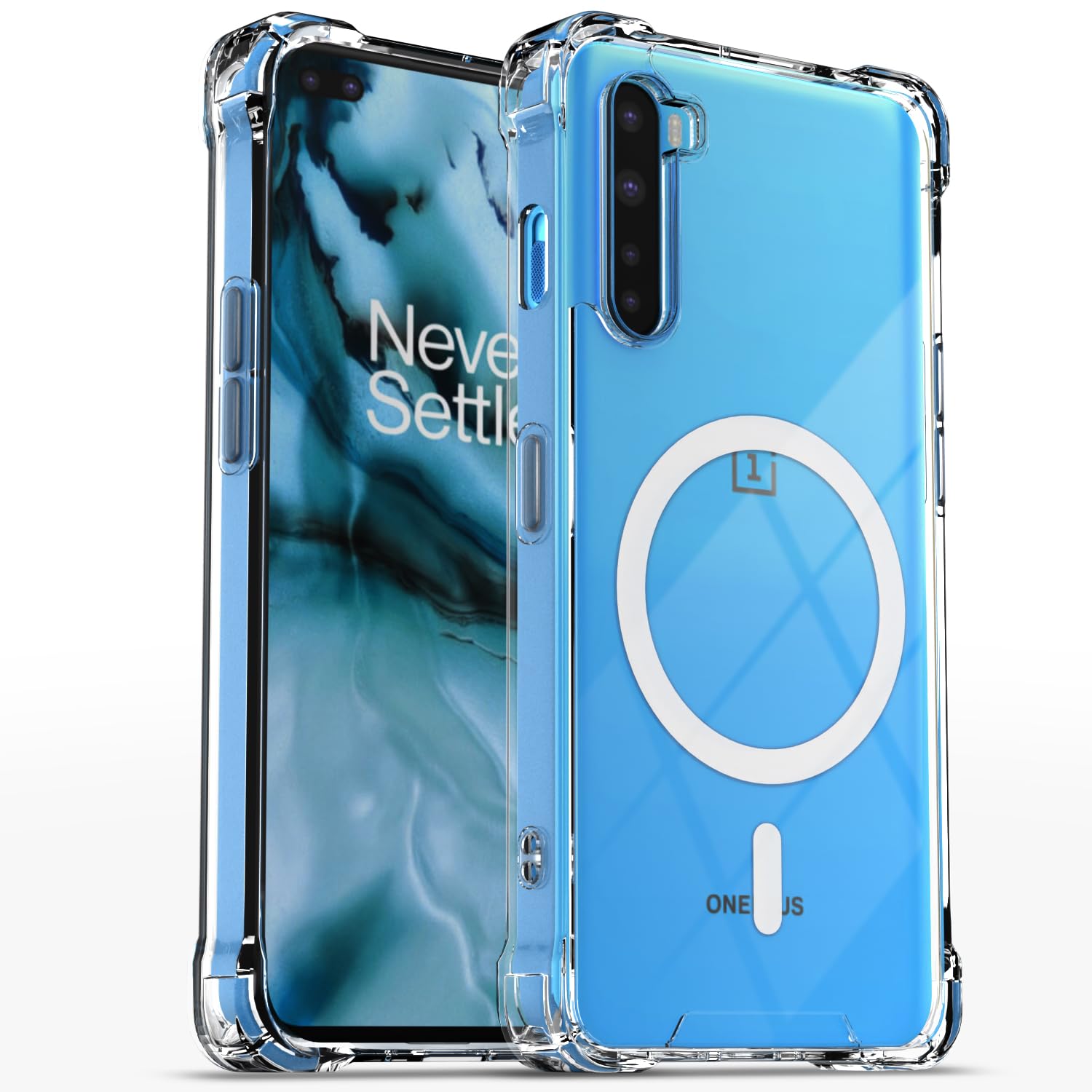 Transparent mag-safe mobile cover for OnePlus Nord – Pikkme