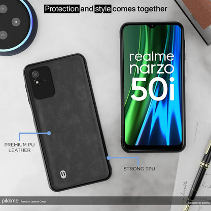 Realme Narzo 50i back cover in grey by Pikkme – photo 5
