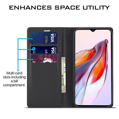 Redmi 12C/Poco C55 Wallet wallet flip cover in black by Pikkme – photo 3