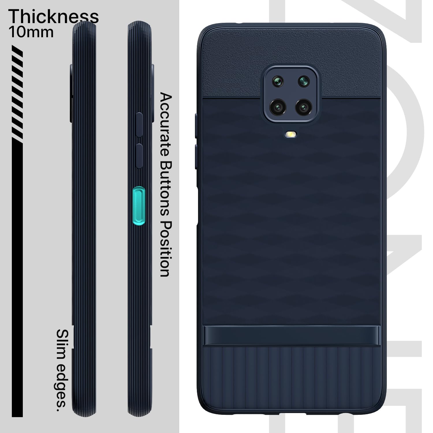 Blue phone cover for Redmi Note 10 Lite/Note 9 Pro/Pro Max/Poco M2 Pro – Pikkme – photo 3