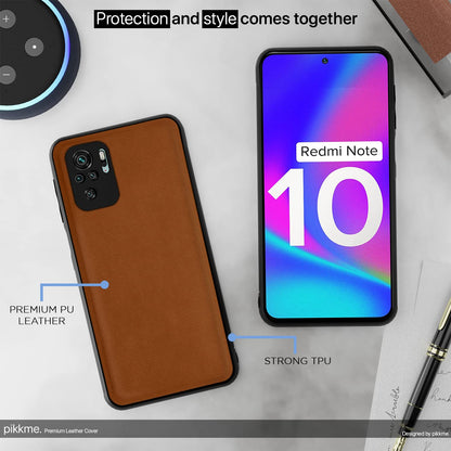 Camel Leather mobile cover for Redmi Note 10/Note 10s – Pikkme – photo 5