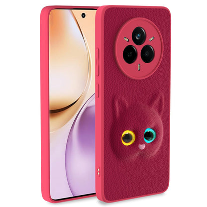 PIkkme Realme 14 Pro Plus 5G Kitty Back Cover (Pink)
