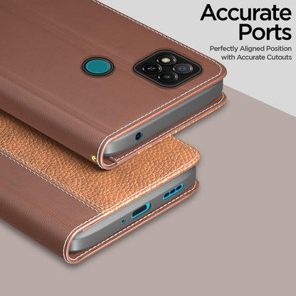 Pikkme Redmi 10A/10A Sport/9, Poco C31 tan mobile flip cover – photo 2