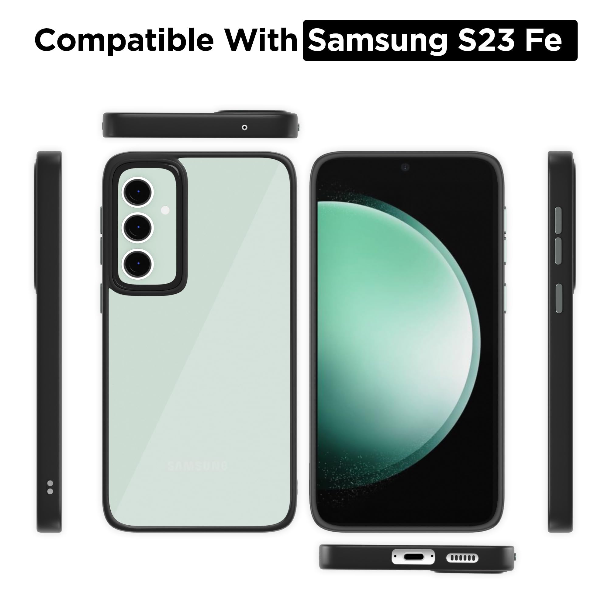 Black mobile cover for Samsung S23 FE 5G – Pikkme – photo 3