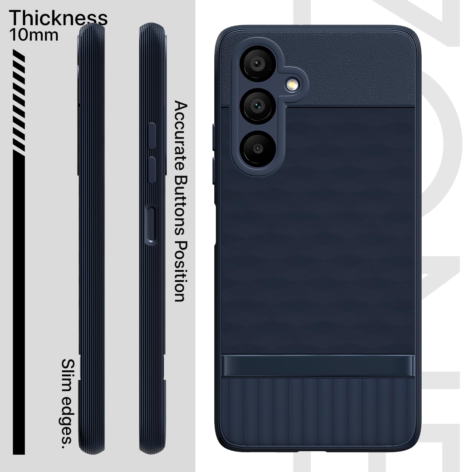 Pikkme Samsung Galaxy F15 5G / Samsung Galaxy M15 5G Gencase Back cover (Blue)
