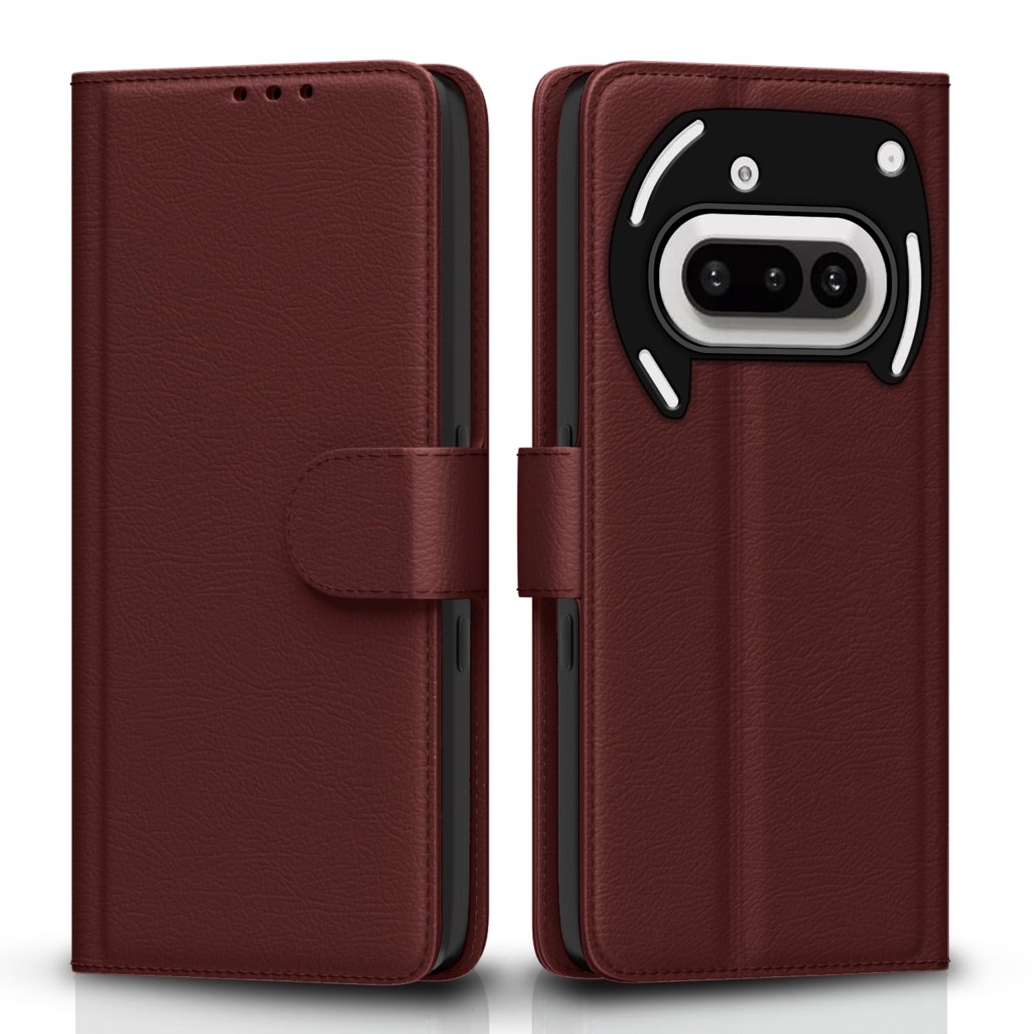 Pikkme brown Wallet flip cover for Nothing Phone 3a 5G