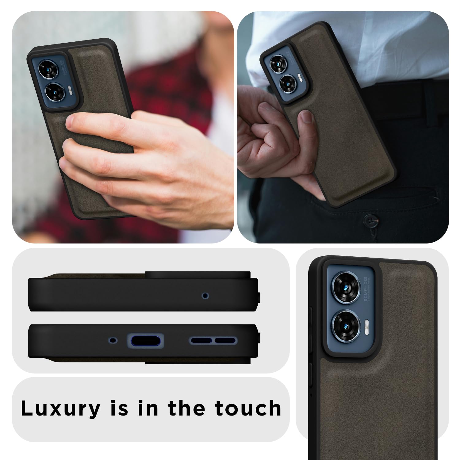 Pikkme Moto Edge 50 Fusion/G96 5G brown mobile cover – photo 7
