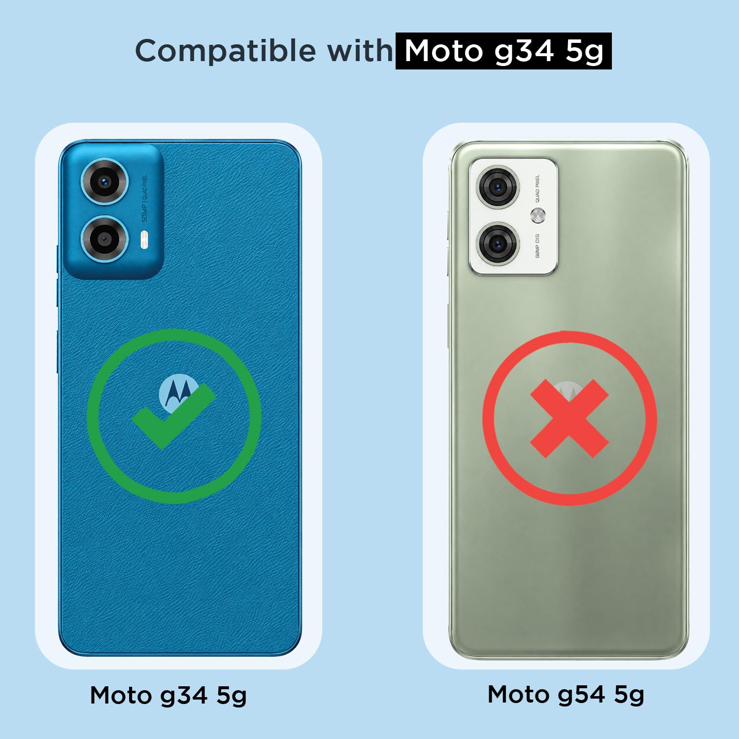 Pikkme transparent PC-TPU phone cover for Moto G34/G45 5G – photo 4