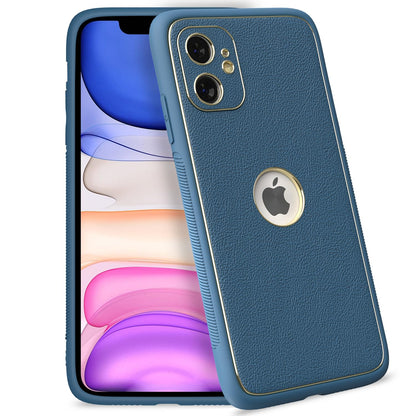 iPhone 11 Chrome mobile back cover in blue by Pikkme