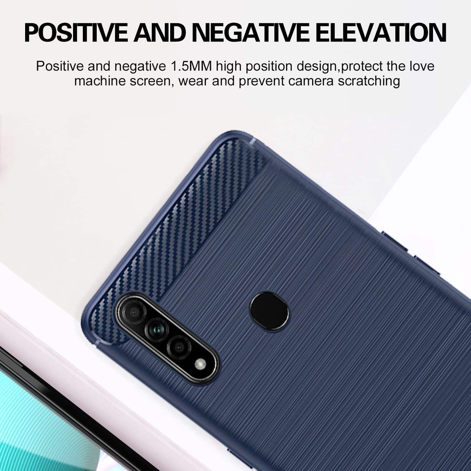 Oppo A31 Hybrid back cover in blue by Pikkme – photo 5