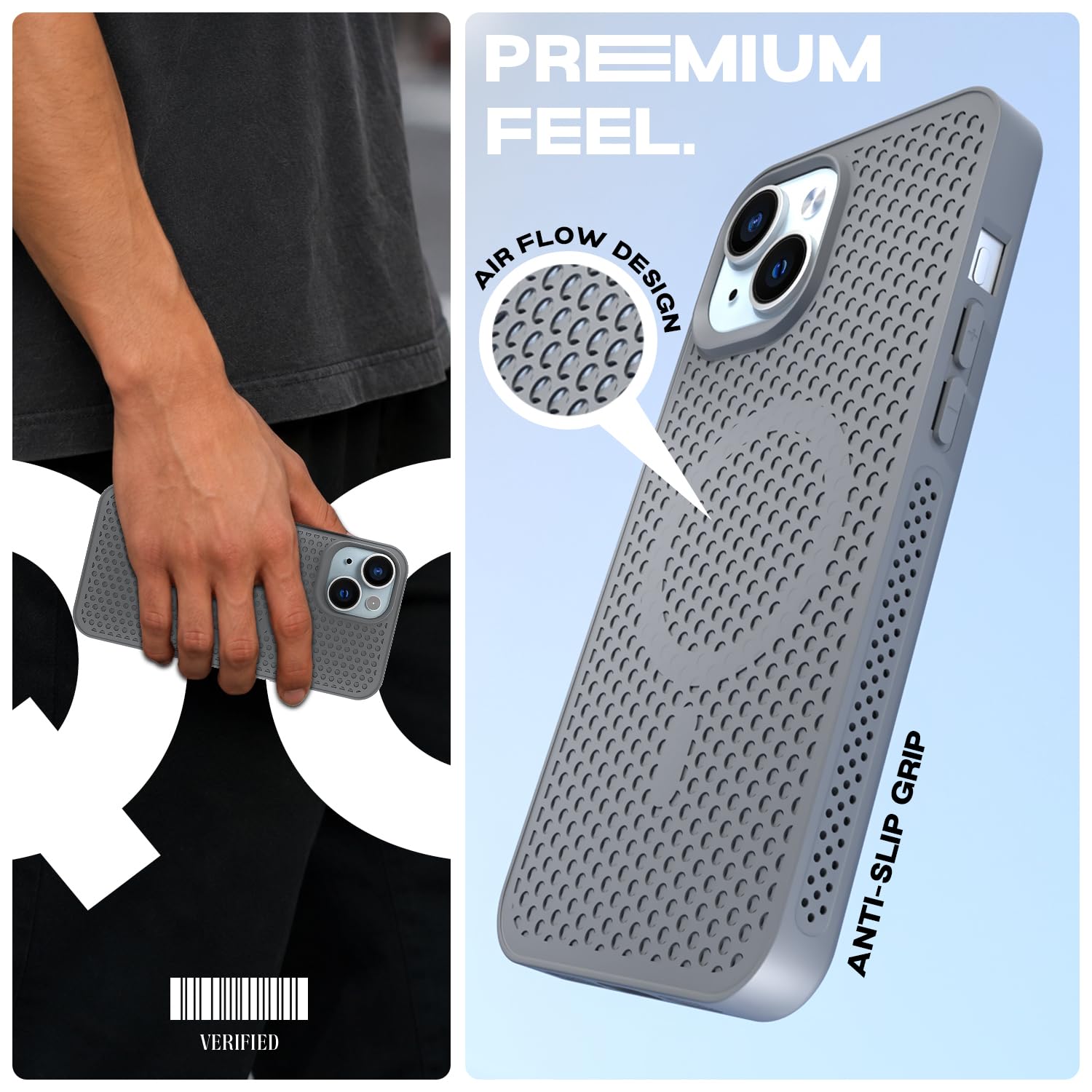 Pikkme iPhone 15 grey back cover – photo 2