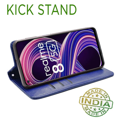 Pikkme blue wallet flip cover for Realme 8/8s 5G – photo 4