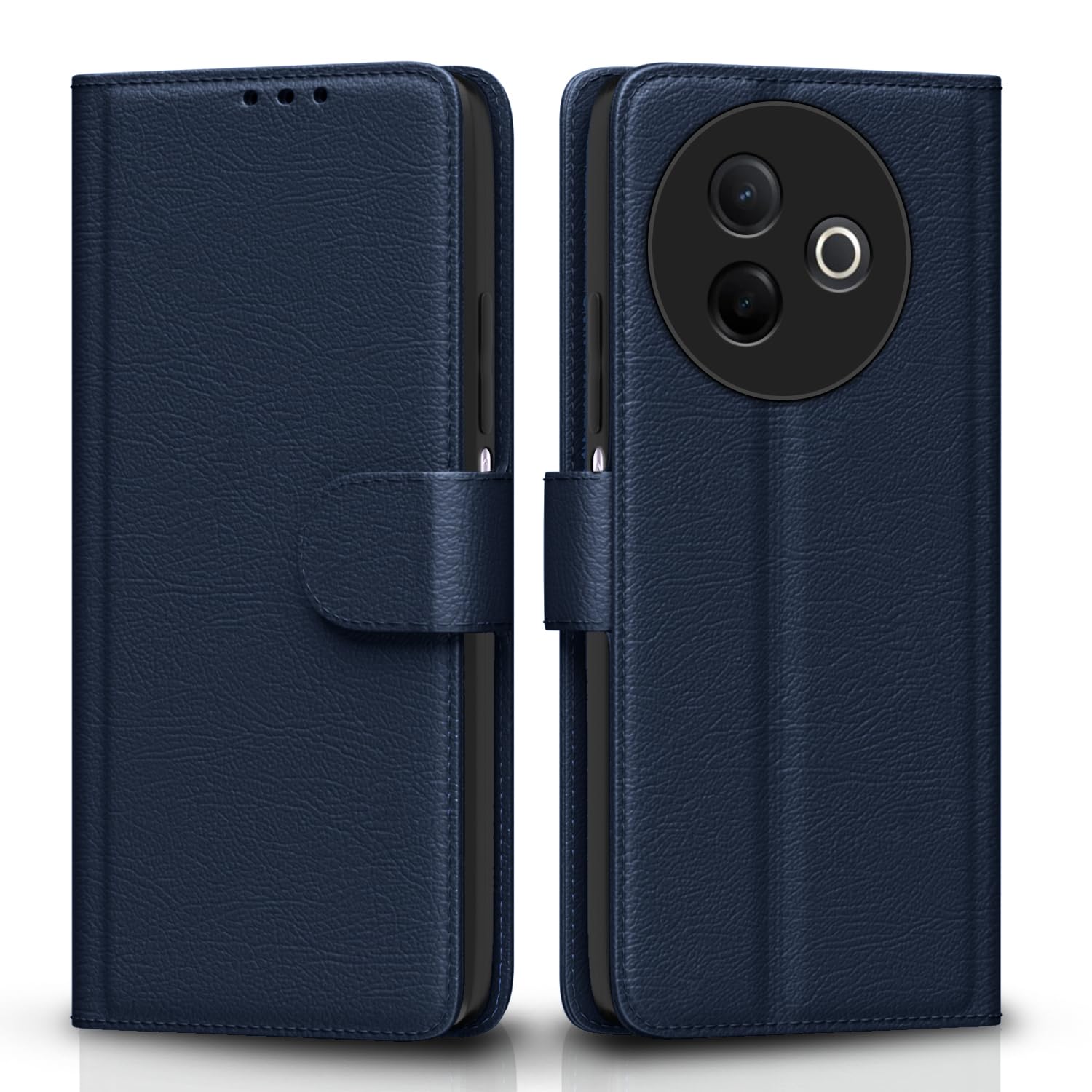 Pikkme Vivo Y39 5G Vintage Flip Cover (Blue)