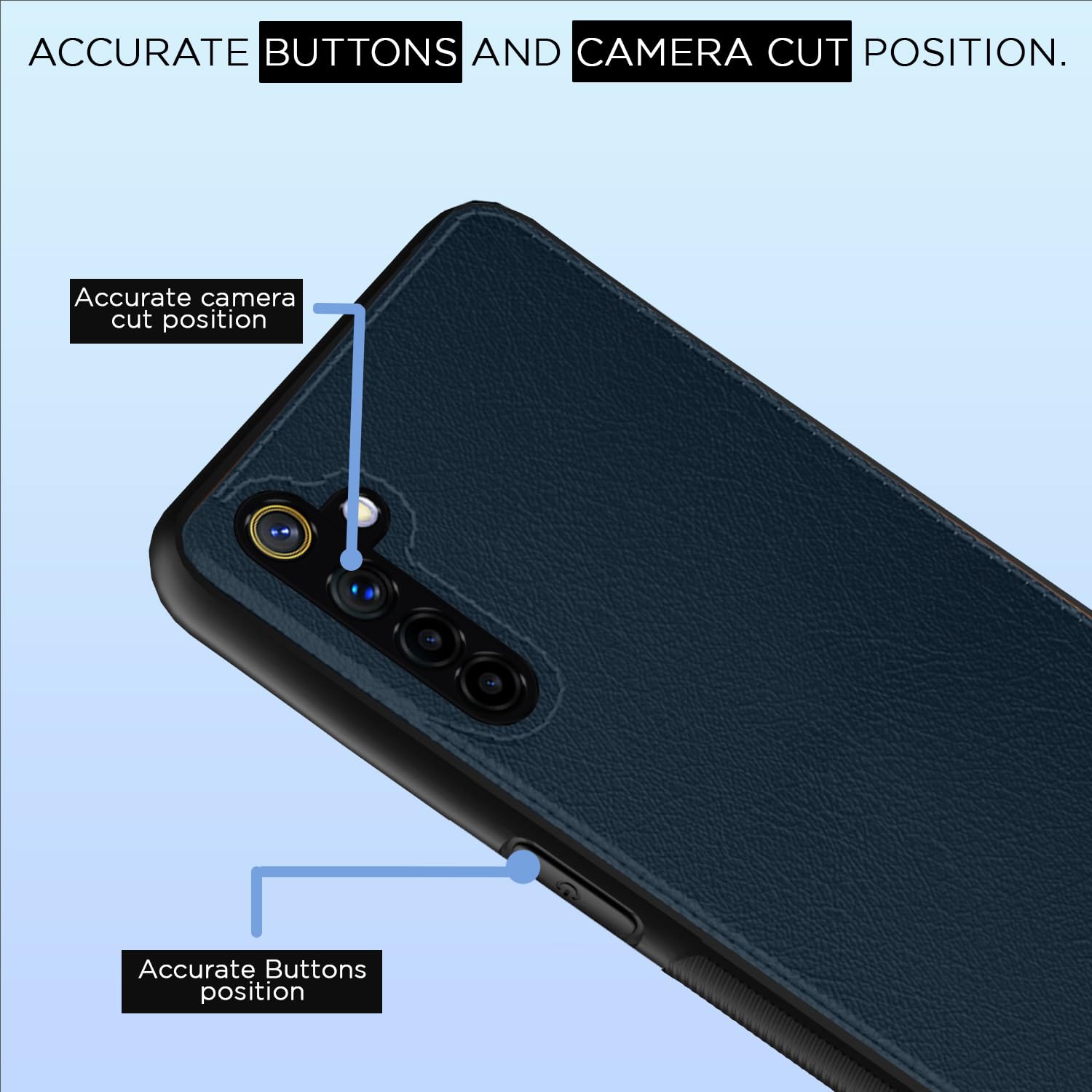Realme XT/X2 Leather mobile cover in blue by Pikkme – photo 6