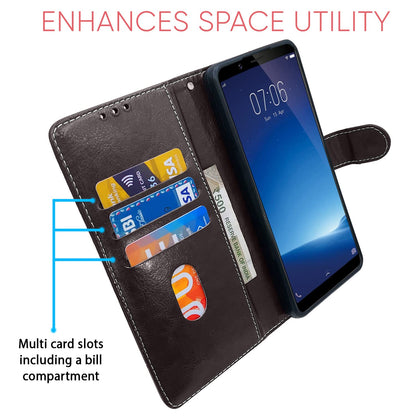 Vivo Y71 Magnetic flip case in coffee & brown by Pikkme – photo 3