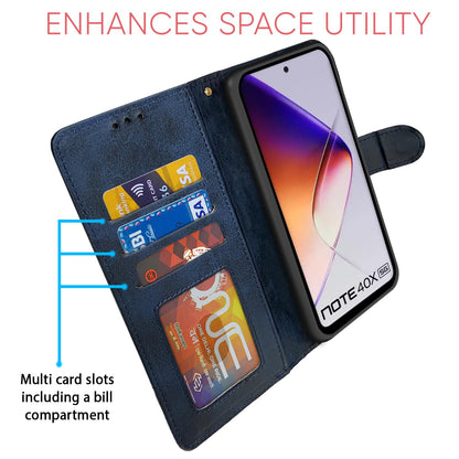 Pikkme navy & light blue flip cover for Infinix Note 40X 5G – photo 5