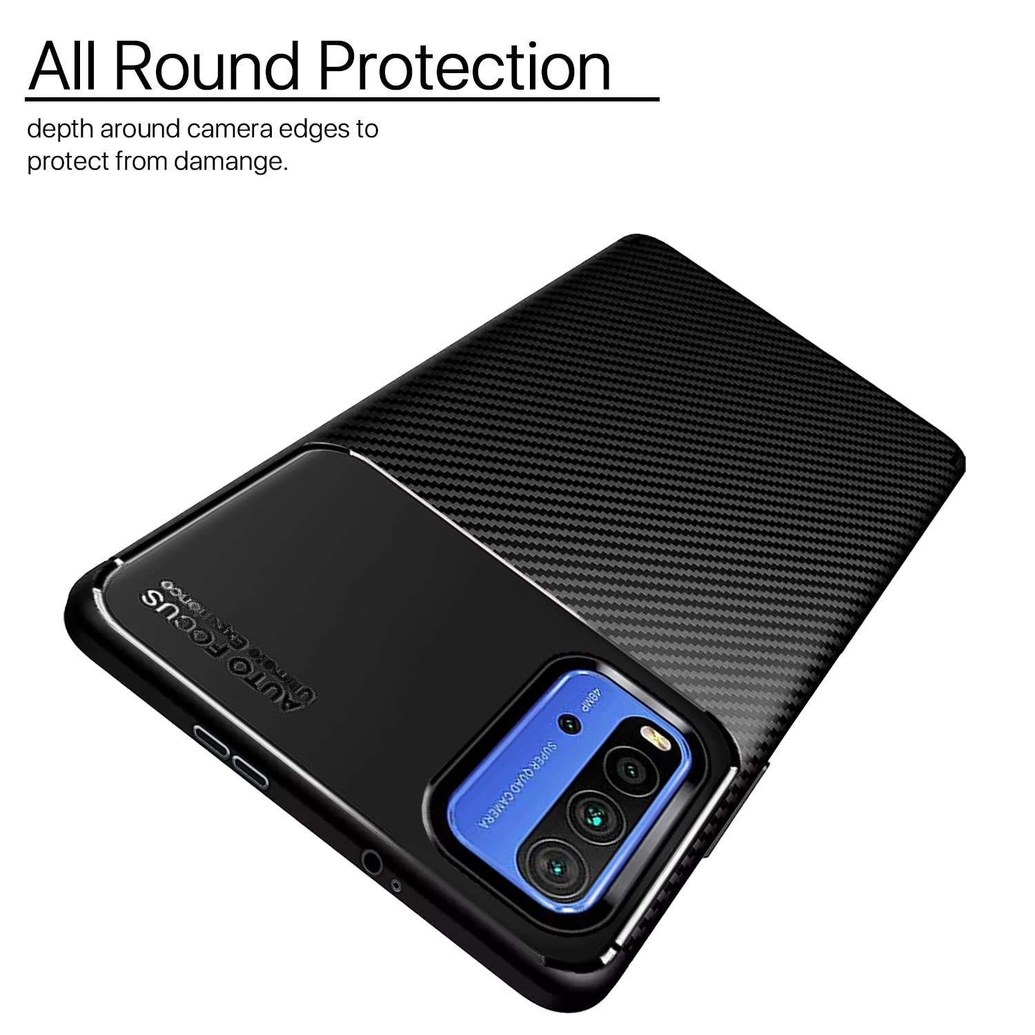 Black Carbon mobile cover for Redmi 9 Power – Pikkme – photo 2