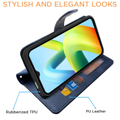 Navy & light blue Wallet flip case for Redmi A1/A2 – Pikkme – photo 3