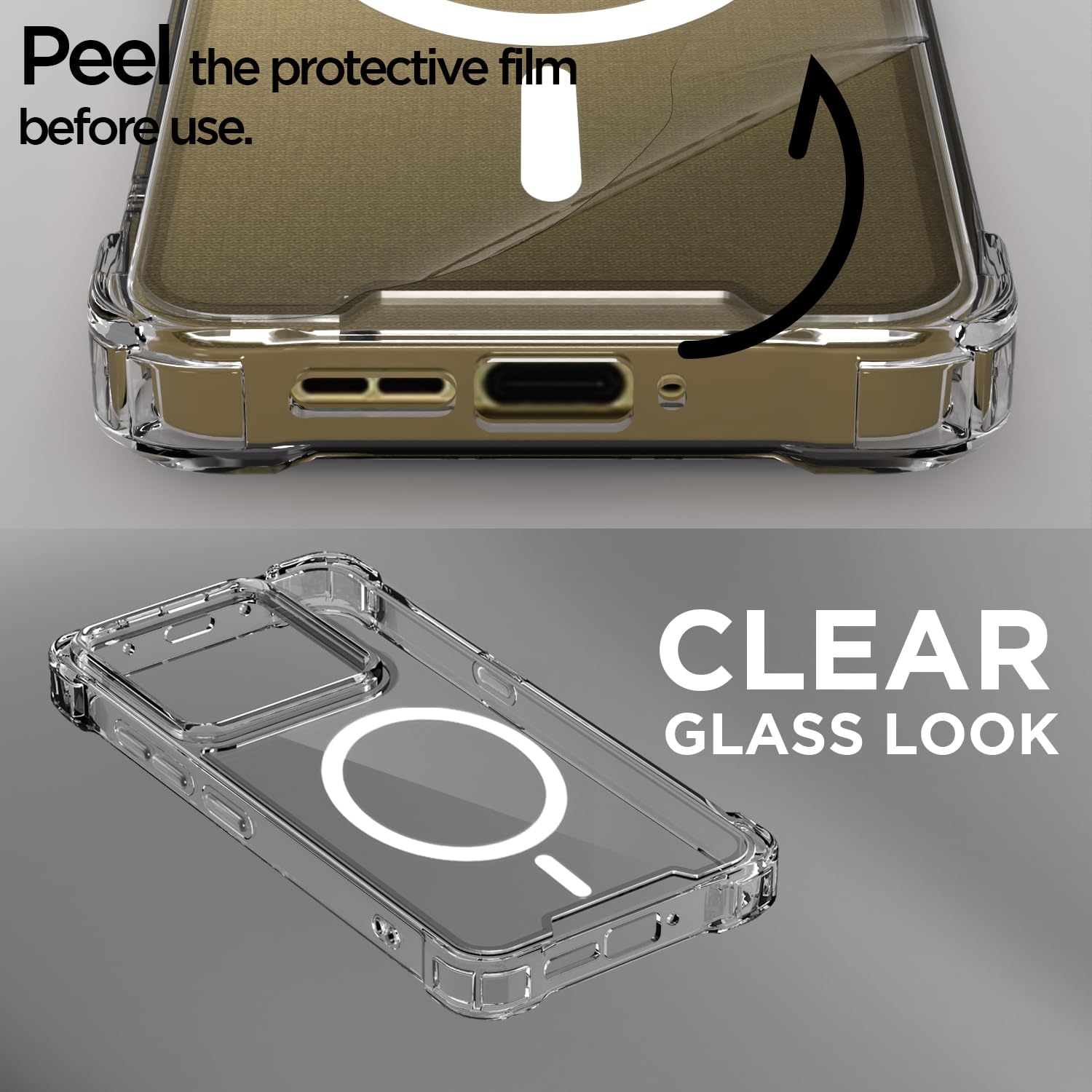 Pikkme Moto Signature 5G MagSafe transparent mag-safe mobile back cover – photo 3