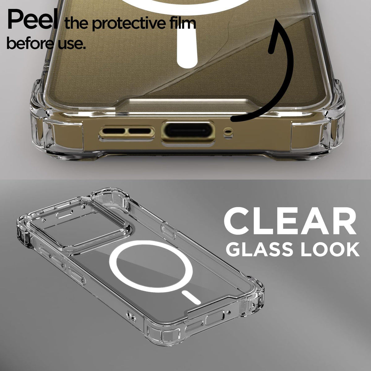 Pikkme Moto Signature 5G MagSafe transparent mag-safe mobile back cover – photo 3