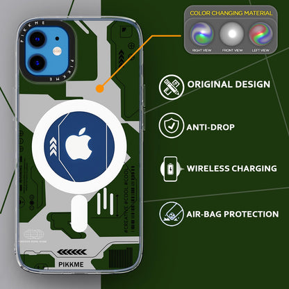 Pikkme iPhone 12/12 Pro Printmagsafe Back Cover (green)