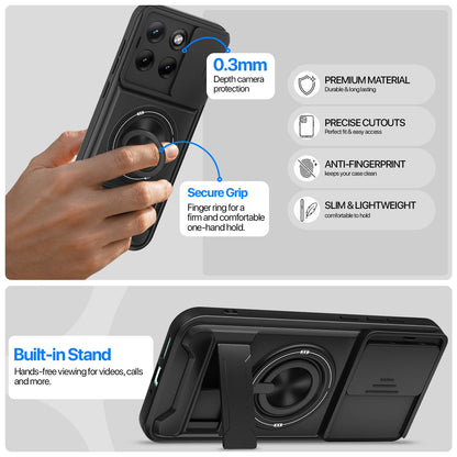 Pikkme Moto Edge 70 Fusion 5G Tough Armor black mobile cover – photo 3