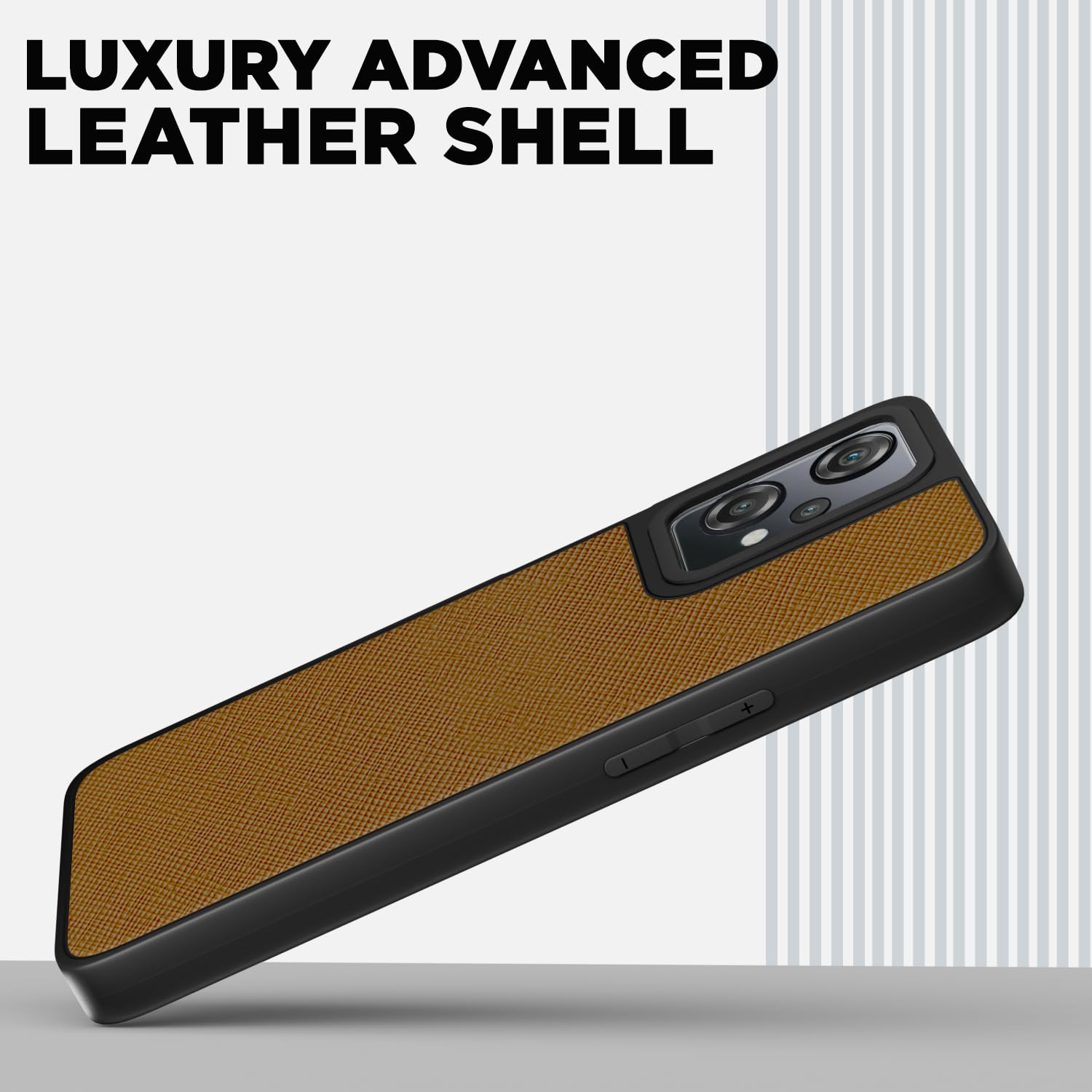 Pikkme tan Leatherback phone cover for OnePlus Nord CE 2 Lite 5G – photo 2