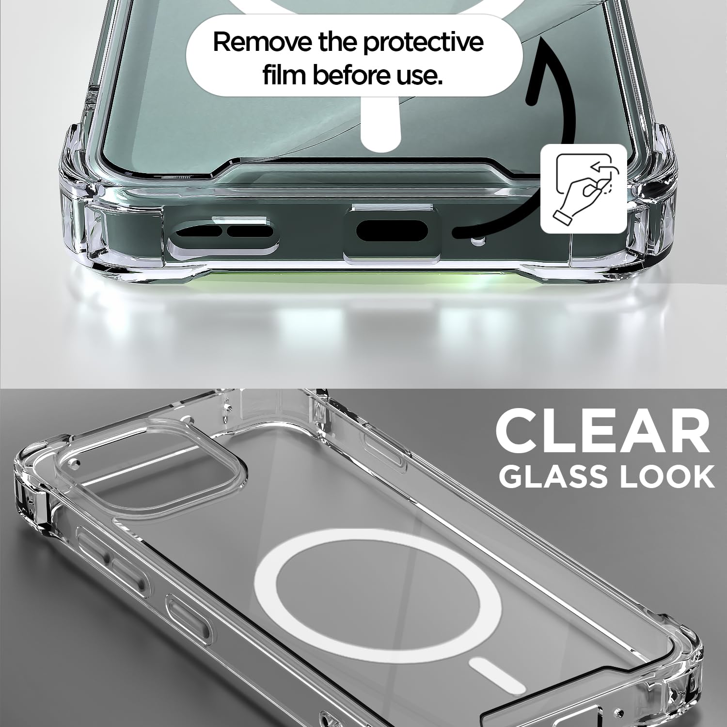 Transparent mag-safe phone cover for OnePlus Nord 6 5G – Pikkme – photo 3