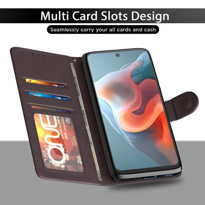 Moto G34/G45 5G wallet flip cover in coffee by Pikkme – photo 5