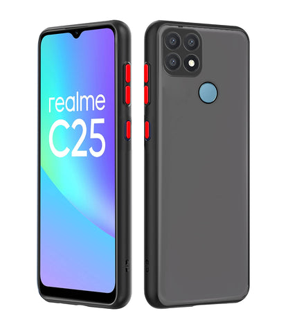 Pikkme Realme Narzo 30A/20/C25s/C25/C12 Hybrid black phone cover