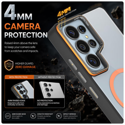Samsung S26 Ultra 5G back cover in black & orange mag-safe by Pikkme – photo 4