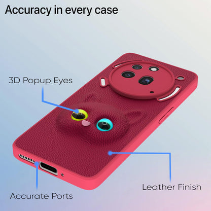 Pikkme Nothing Phone 3a Pro 5G Kitty Back Cover (Pink)