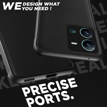 Pikkme black Leather mobile cover for Vivo V25 5G – photo 4