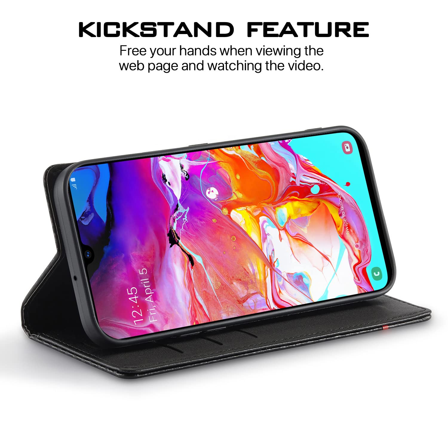 Pikkme black Wallet flip cover for Samsung A70/A70s – photo 5