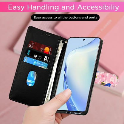 Pikkme pink flower mobile flip cover for Vivo V27/V27 Pro 5G – photo 7