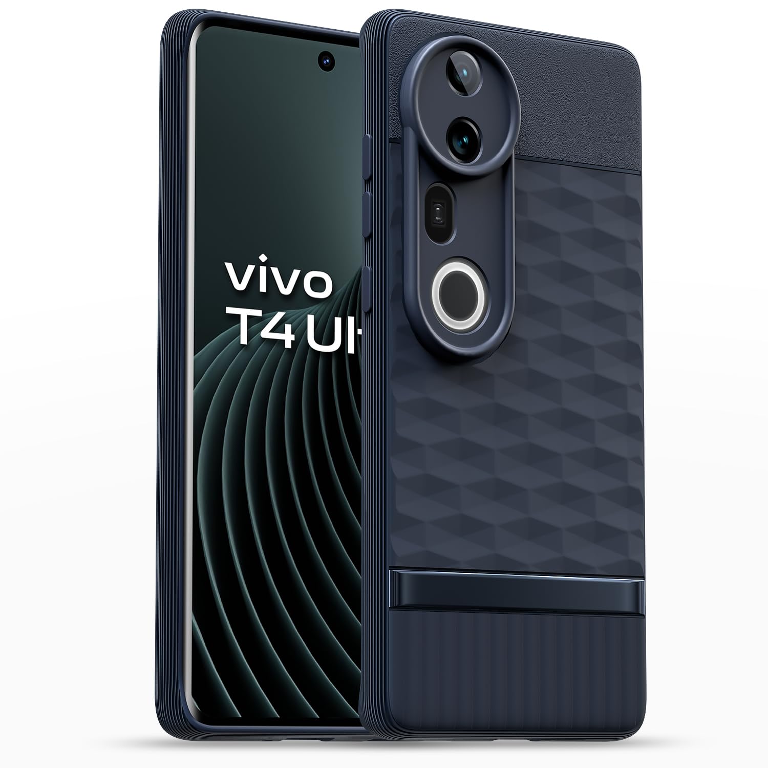 Pikkme Vivo T4 Ultra 5G Shockproof Soft Flexible Gencase Back Cover (Blue)