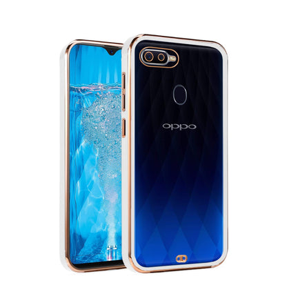 Pikkme white mobile back cover for Oppo F9 Pro