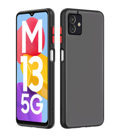 Black Hybrid phone cover for Samsung M13 5G – Pikkme