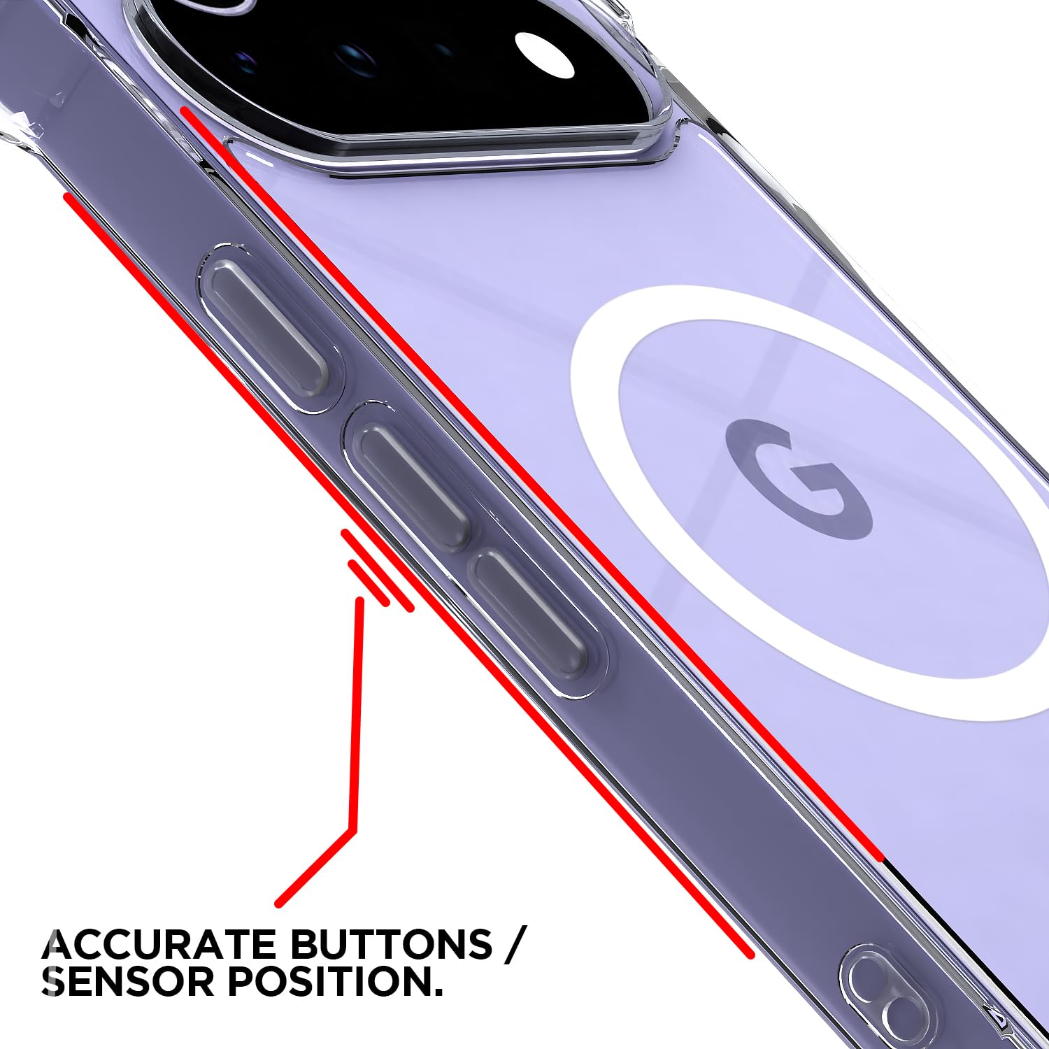 Google Pixel 11 back cover in transparent mag-safe by Pikkme – photo 6