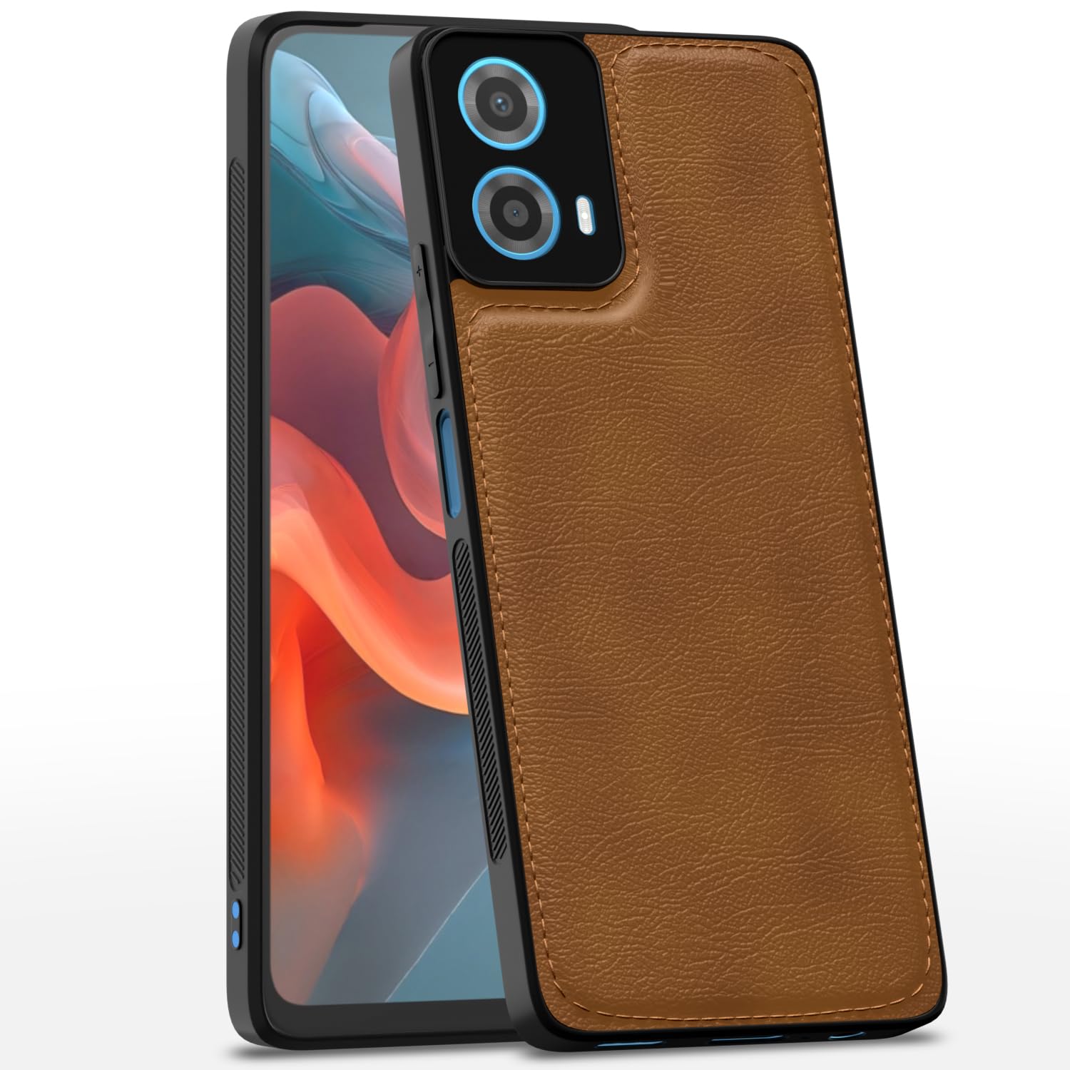 Brown mobile back cover for Moto G34/G45 5G – Pikkme