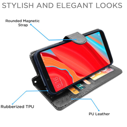 Redmi Y2 wallet flip cover in black by Pikkme – photo 3