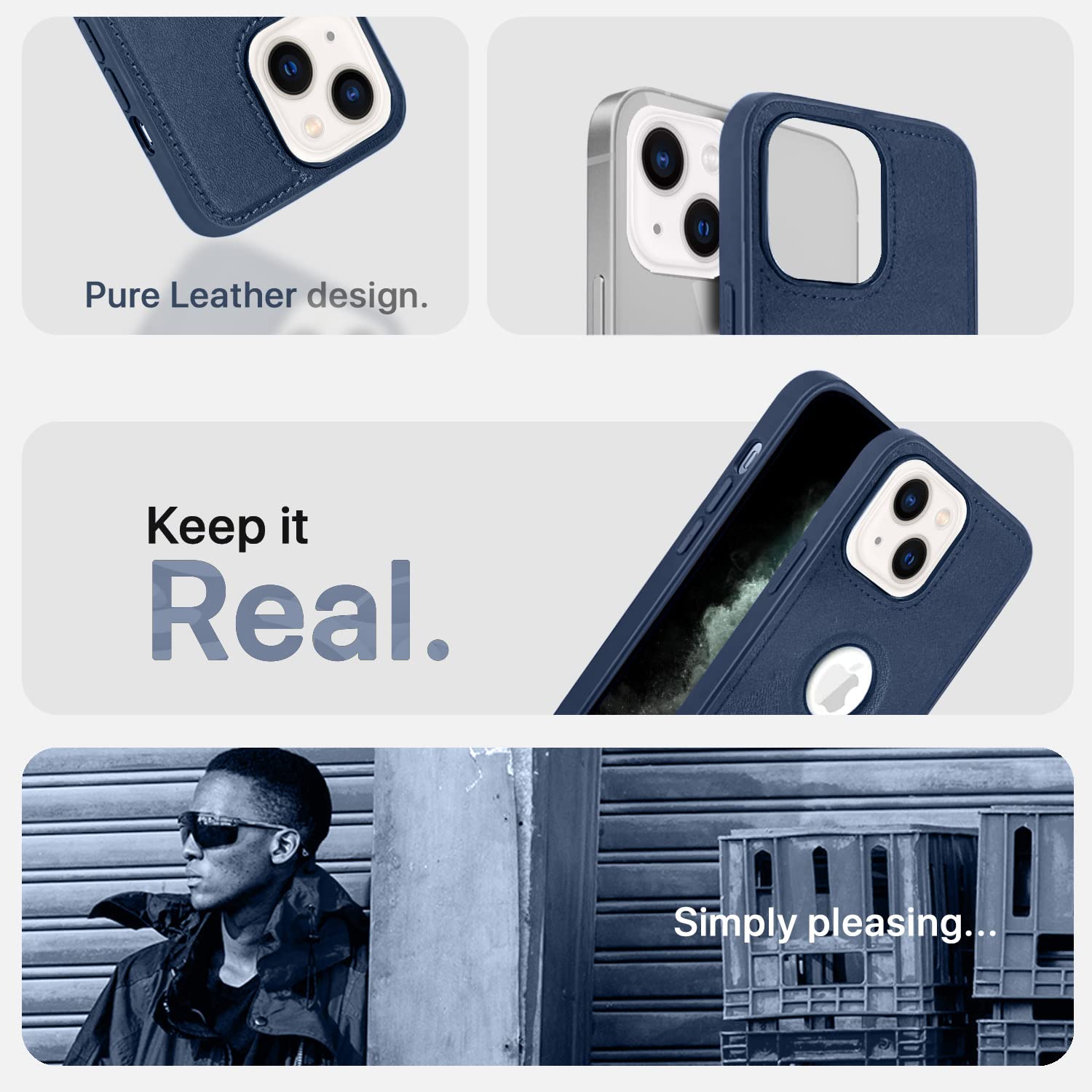 Blue back cover for iPhone 13 – Pikkme – photo 5