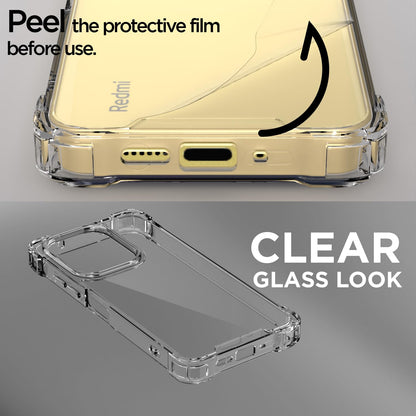 Pikkme transparent PC-TPU back cover for Redmi 13 5G/13 5G Prime, Poco M6 Plus 5G – photo 3